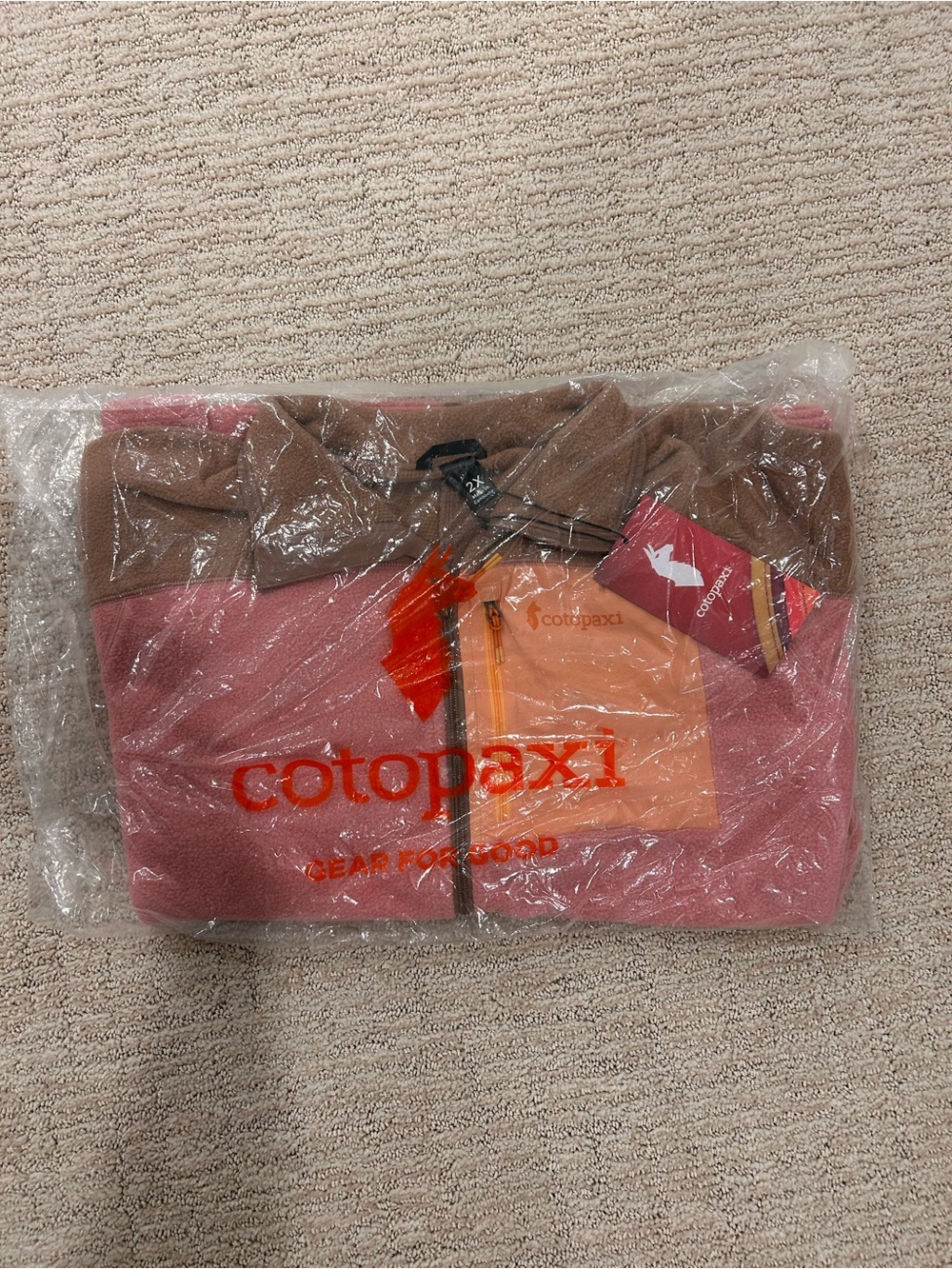 New Women’s 2X Cotopaxi Two-Tone Rose/Reishi Fleece Full Zip Jacket